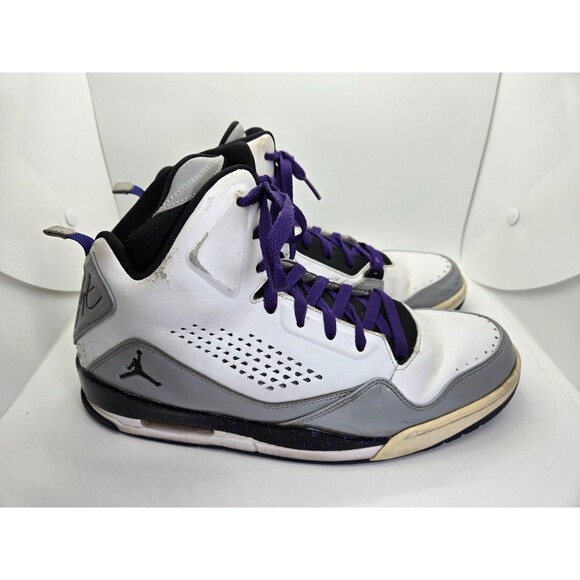 Air Jordan SC-3 Basketball Shoes Men\'s 12 White Dark Concord Athletic Sneakers main image 5